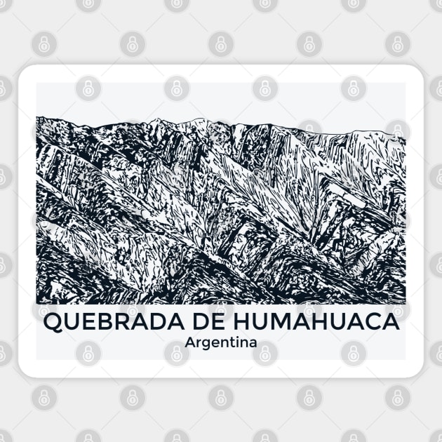 Quebrada de Humahuaca  - Argentina Magnet by Lakeric